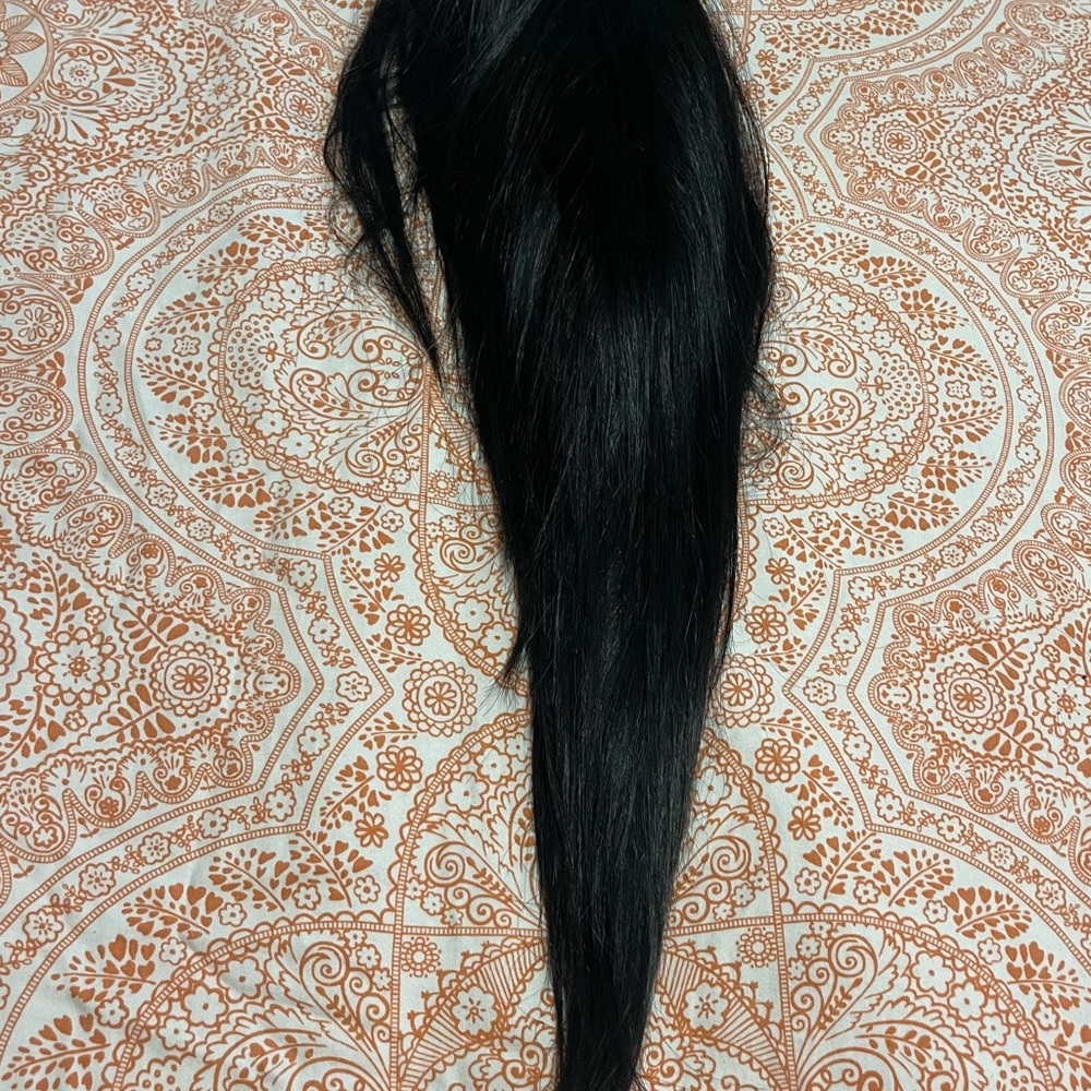 Hand tied wig with invisible glueless transparent lace front wig💕
